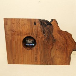 木の時計＜クラロウォールナット＞・掛け時計・置き時計wnc-178　木製時計 6枚目の画像