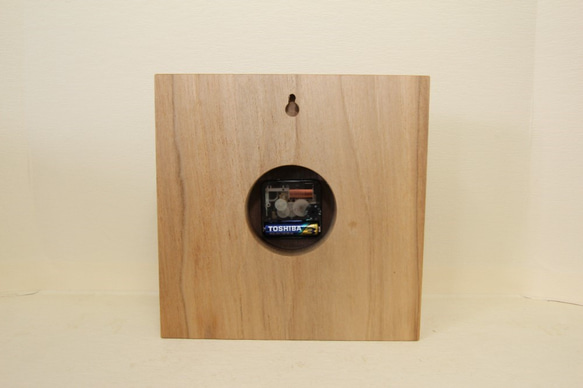 木の時計＜ウォールナット＞・掛け時計wnc-189　木製時計 5枚目の画像