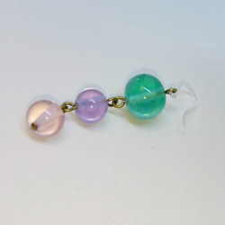 CandyEarrings green,purple&pink 4枚目の画像