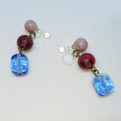 CandyEarrings light purple,purple&blue 1枚目の画像