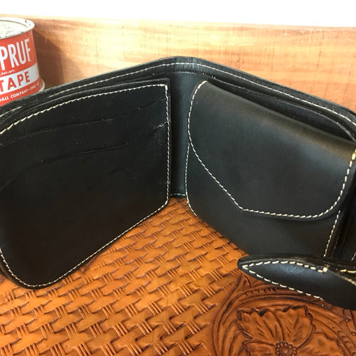 ☆ダイヤモンドステッチハーフウォレット☆一点物 その他ミニ財布  