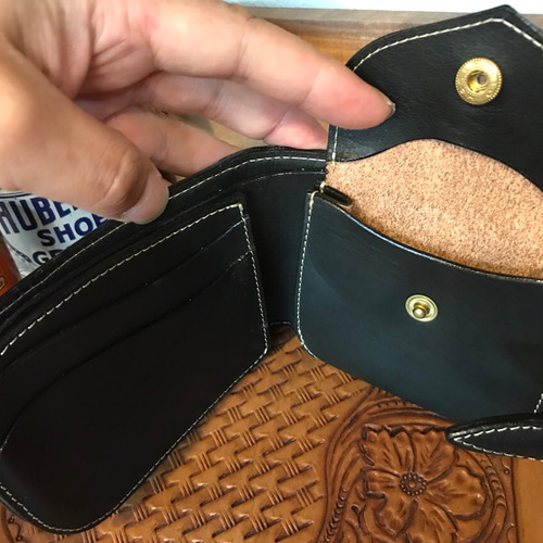 ☆ダイヤモンドステッチハーフウォレット☆一点物 その他ミニ財布  