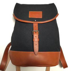 ☆倉敷帆布と本革を使用した手作りリュックサック リュック・バック