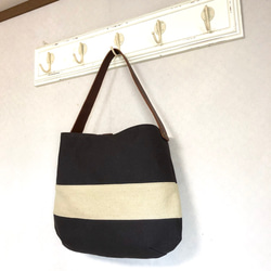 Michi  bag ＊ワンショルダー〈チョコ〉 2枚目の画像