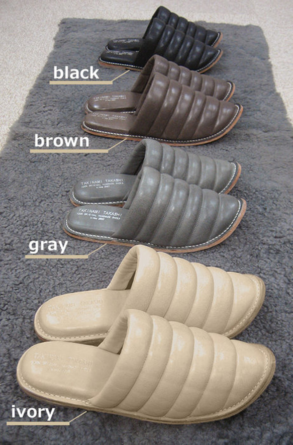 Sofa Slippers MOKO BROWN size M 第2張的照片