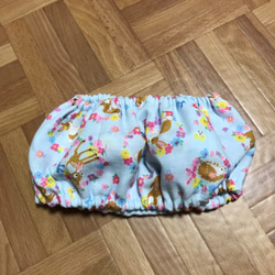 ペット用クールネック☆Wガーゼレトロシカちゃん水色 1枚目の画像