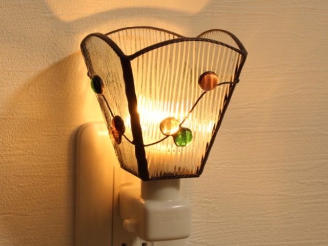 ガラス玉のフットライト