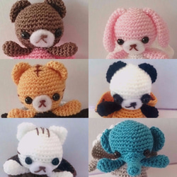 [Made to Order] Rabbit Costume Crochet Amigurumi 第4張的照片