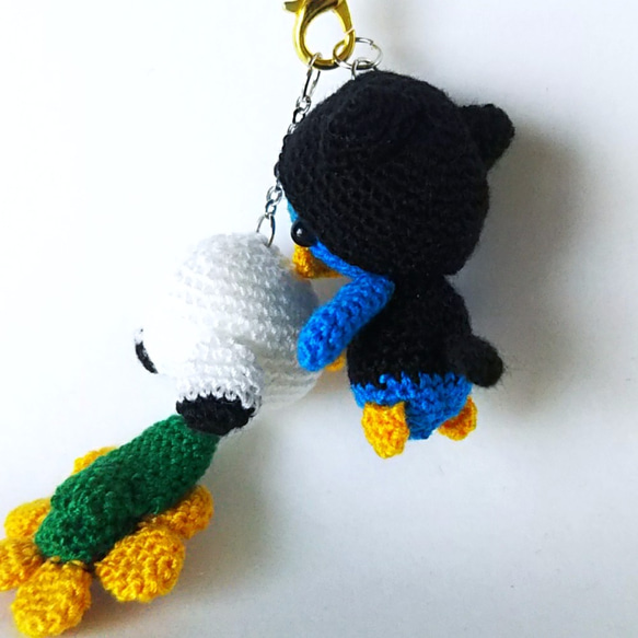 [Made to Order] Penguin Cat hood  Crochet Amigurumi 第2張的照片