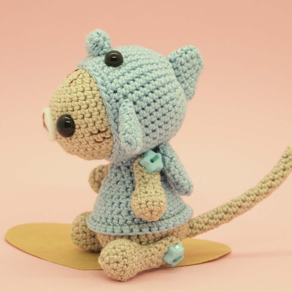 crochet doll/amigurumi/key chain/dolphin costume 第1張的照片