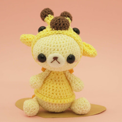 crochet doll/amigurumi/key chain/giraffe costume 第2張的照片