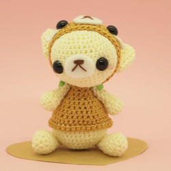 crochet doll/amigurumi/key chain/red panda costume 第2張的照片