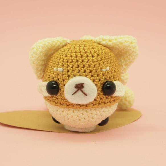 crochet doll/amigurumi/key chain/red panda costume 第4張的照片