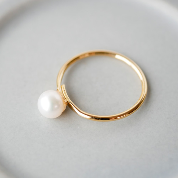 淡水珍珠戒指（10號均碼/尺碼可調） 第3張的照片
