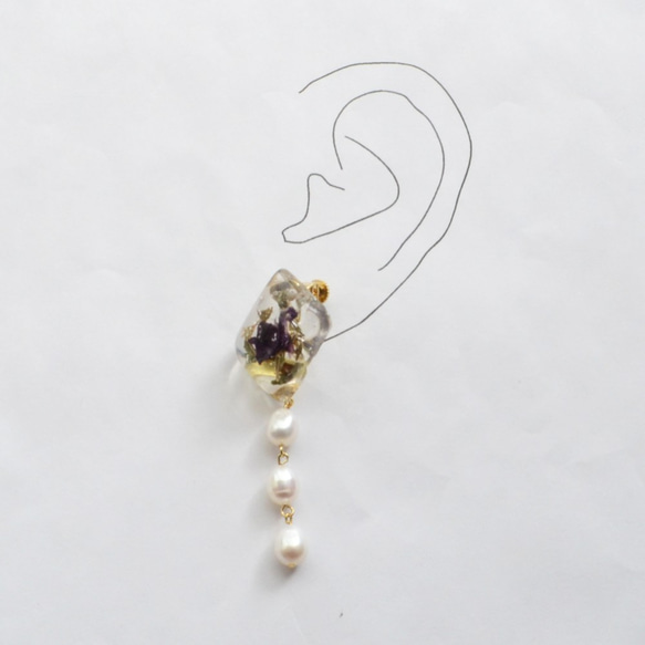 淡水珍珠耳環（Tatarika） 第3張的照片