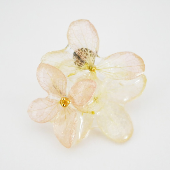 紫陽花のミニブーケ ピアス   P-021/1 3枚目の画像