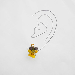 迷你中提琴耳環 第4張的照片