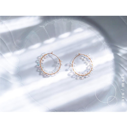 :Feelings of in the middle: Earrings14kgf Transparent Beads 第2張的照片