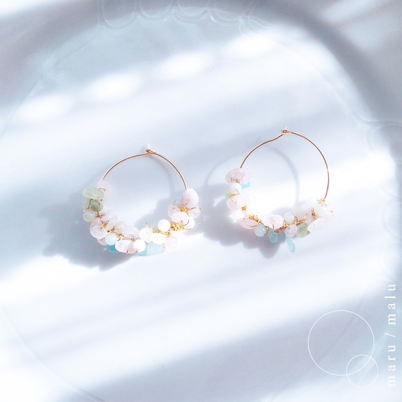 :present: another edition 14kgf colorful earings 第1張的照片