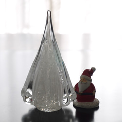『Creema限定クリスマス2020』ガラスのクリスマスツリー　White 6枚目の画像