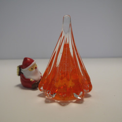 【早割】ガラスのオレンジ・クリスマスツリー＆エンジェル 6枚目の画像