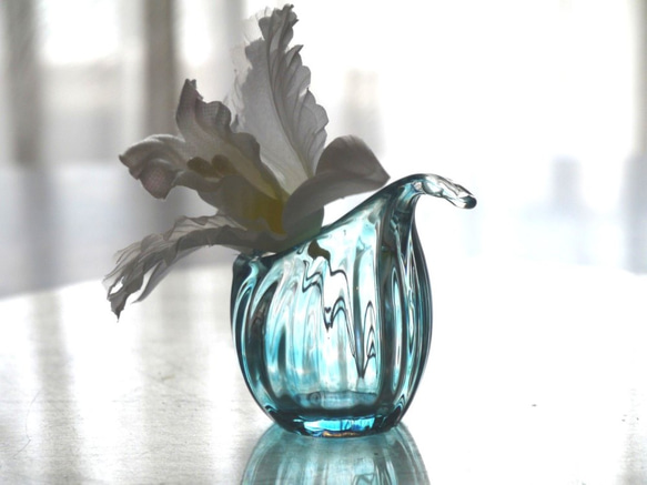 花芽花瓶（藍色） 第3張的照片