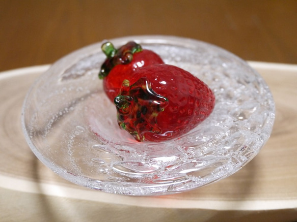 [僅Creema]玻璃草莓A（再次上架） 第2張的照片