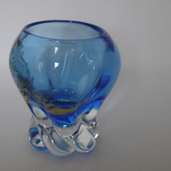 ぐいのみ  Spiral Blue Glass　A 3枚目の画像