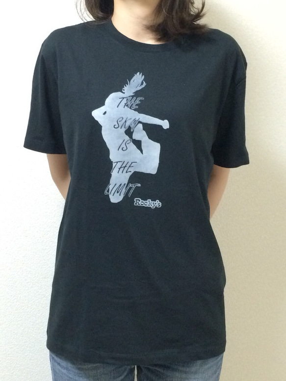 【Jump girl】Rocky's オリジナルTシャツ ブラック 4枚目の画像