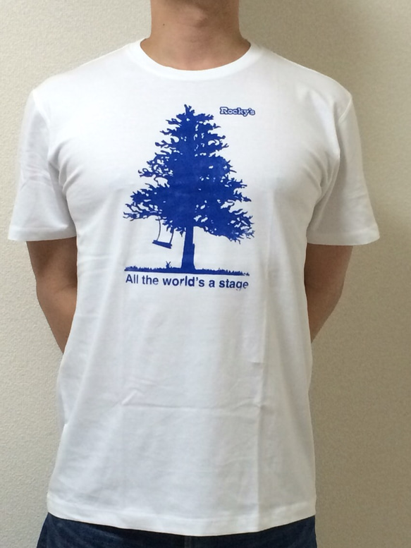 【Big tree】Rocky's オリジナルTシャツ  ホワイト 3枚目の画像