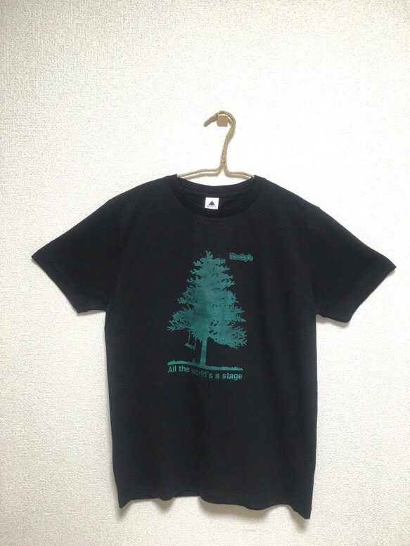 【Big tree】Rocky's オリジナルTシャツ  ブラック 1枚目の画像