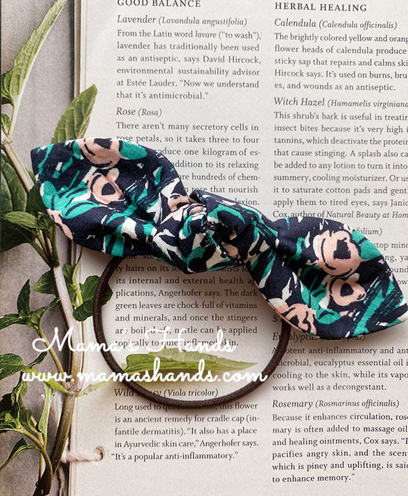 ビオラ(オレンジ)幅広シュシュ、わんちゃん猫ちゃん用 ビオラ