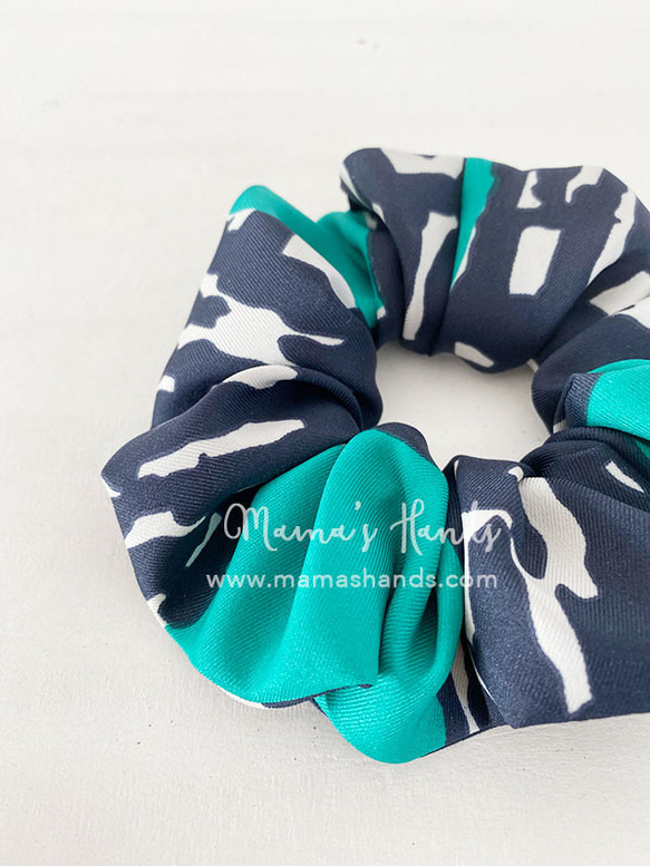 ⭐️已售出 13 件⭐️時尚綠松石藍 x 海軍藍髮圈 第2張的照片