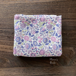 54x50 自由薰衣草紫色花卉 100% 純棉針織條紋面料 第1張的照片