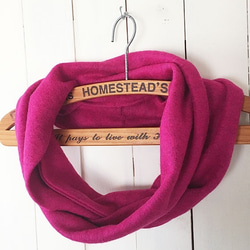 時尚的粉紅色羊毛 100% 優質秋冬圍巾 ♪ 第4張的照片