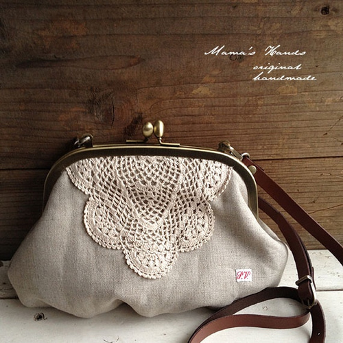 1799￼.ハンドメイド　18cmがま口バッグ　フランシュリッペ 1799￼.ハンドメイド 18cmがま口バッグ フランシュリッペ - メルカリ