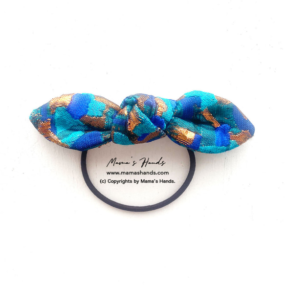 所剩不多 ⭐️ 65 款熱門單品已售出 ⭐️ 時尚金色/藍色/綠色彩色刺繡絲帶髮帶♪ 第1張的照片