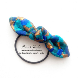 所剩不多 ⭐️ 65 款熱門單品已售出 ⭐️ 時尚金色/藍色/綠色彩色刺繡絲帶髮帶♪ 第2張的照片