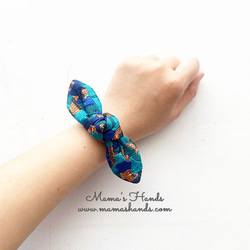 所剩不多 ⭐️ 65 款熱門單品已售出 ⭐️ 時尚金色/藍色/綠色彩色刺繡絲帶髮帶♪ 第3張的照片