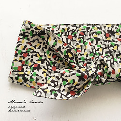 (完売) おしゃれな 保冷剤 スカーフ ポップ カラフル ドット 綿 エコ ネッククーラー 1枚目の画像