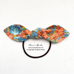 ⭐️8点売れました⭐️ おしゃれな リバティ オレンジ x 水色 花柄  