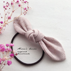 ★僅剩少量★ 粉紅色、櫻花、花朵圖案、蹩腳刺繡、緞帶、髮帶♪ 第1張的照片