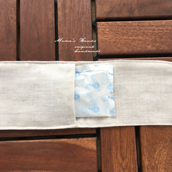 （售罄）冰袋自然淺米色雙層紗布100％節省棉的舒適生態圍巾脖子冷卻器 第3張的照片