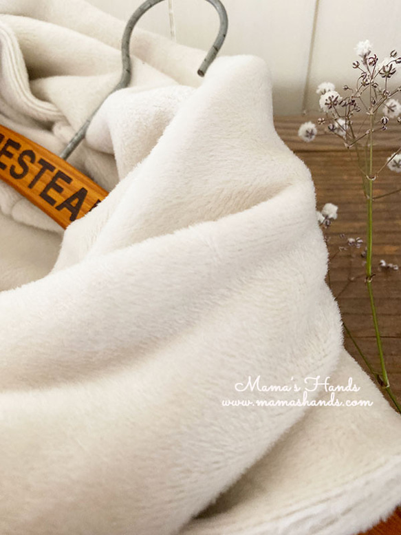 象牙白 90% 棉毛皮秋冬優質圍巾 ♪ 第5張的照片