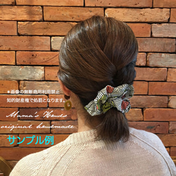 Liberty &amp; Linen Pink Floral Scrunchie Hair Rubber♪ 第5張的照片