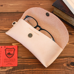 メガネケース 本革 栃木レザー ナチュラル ヌメ革 NC3756 メガネケース