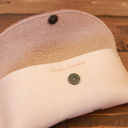 メガネケース 本革 栃木レザー ナチュラル ヌメ革 NC3756 2枚目の画像