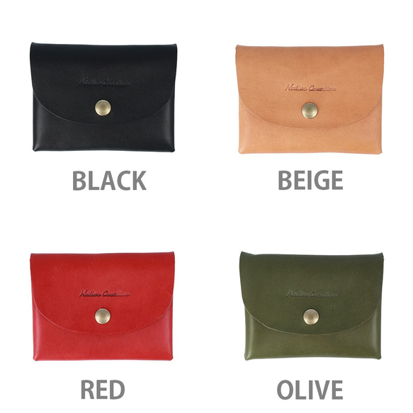 コンパクト財布 本革 栃木レザー 全8色 NC3759 8枚目の画像