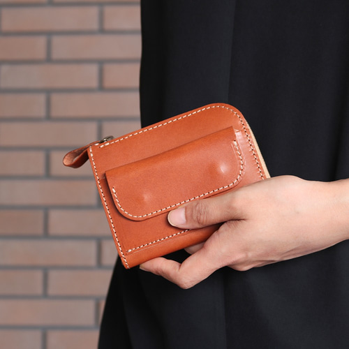 L字ファスナー 本革ミニ財布 栃木レザー【全8色】 NC3773 二
