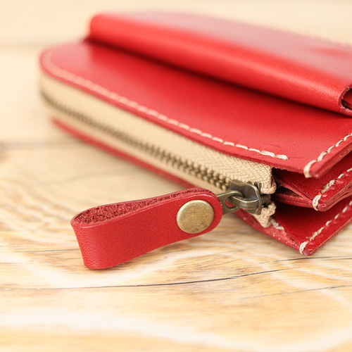 L字ファスナー 本革ミニ財布 栃木レザー【全8色】 NC3773 二